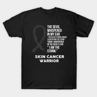 The Devil- Skin cancer Awareness Support Ribbon T-Shirt